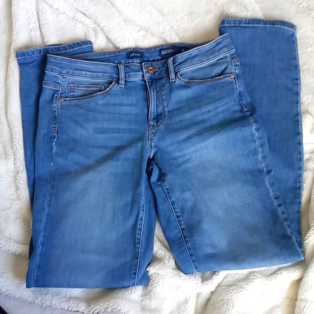 J. Jill Denim jeans Boyfriend straight leg ankle jeans, size 6 Tall